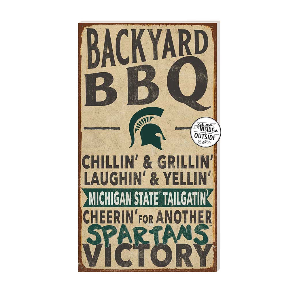 11x20 Indoor Outdoor BBQ Sign Michigan State Spartans