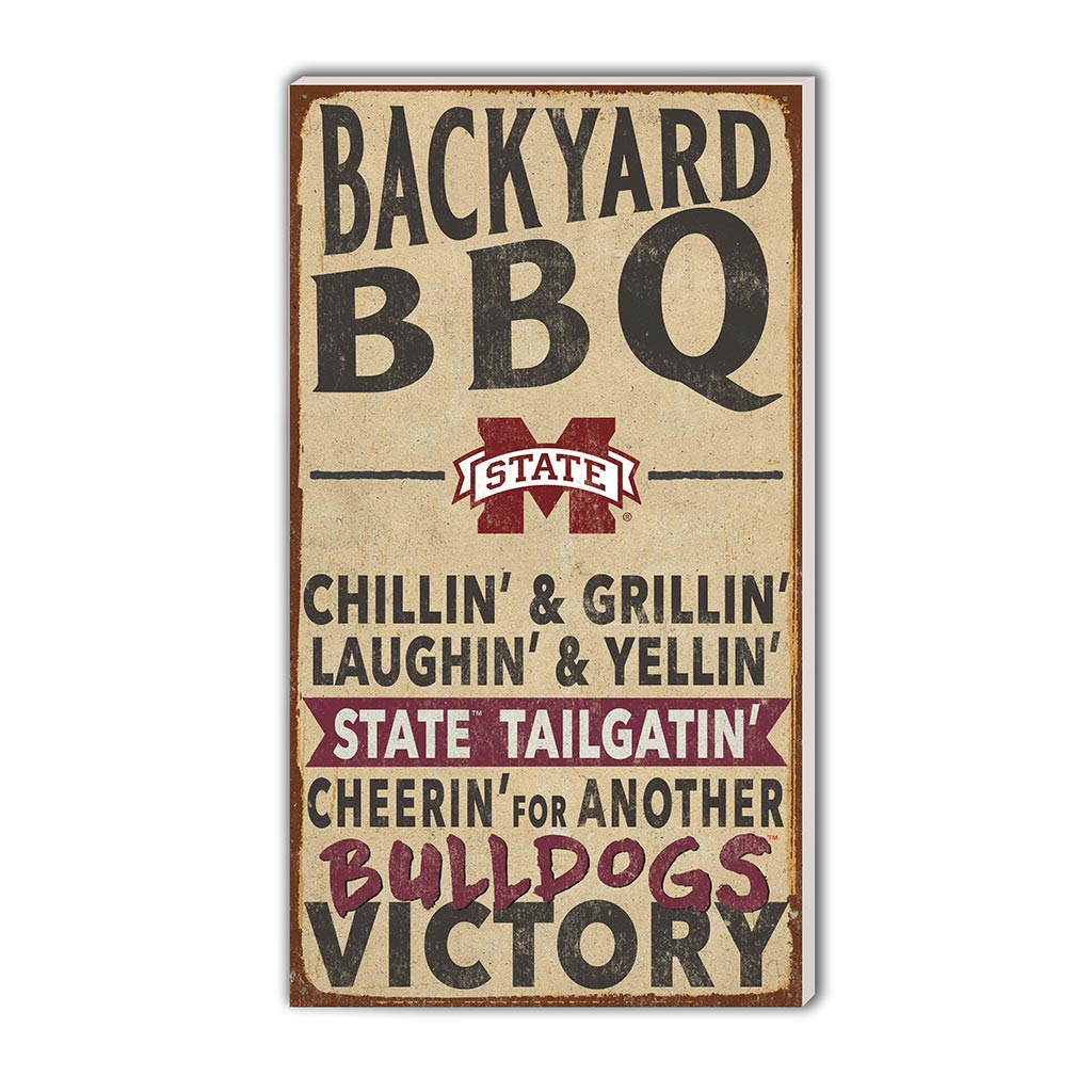 11x20 Indoor Outdoor BBQ Sign Mississippi State Bulldogs