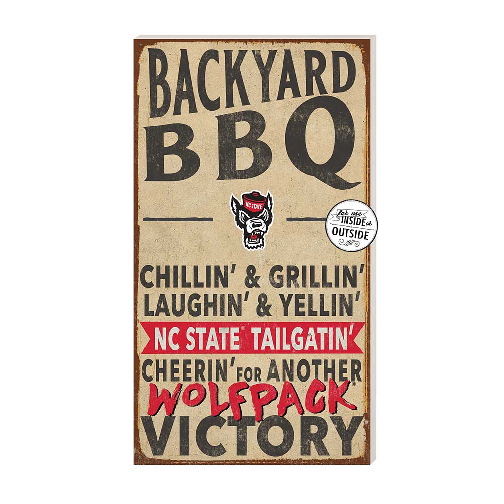 11x20 Indoor Outdoor BBQ Sign North Carolina State Wolfpack