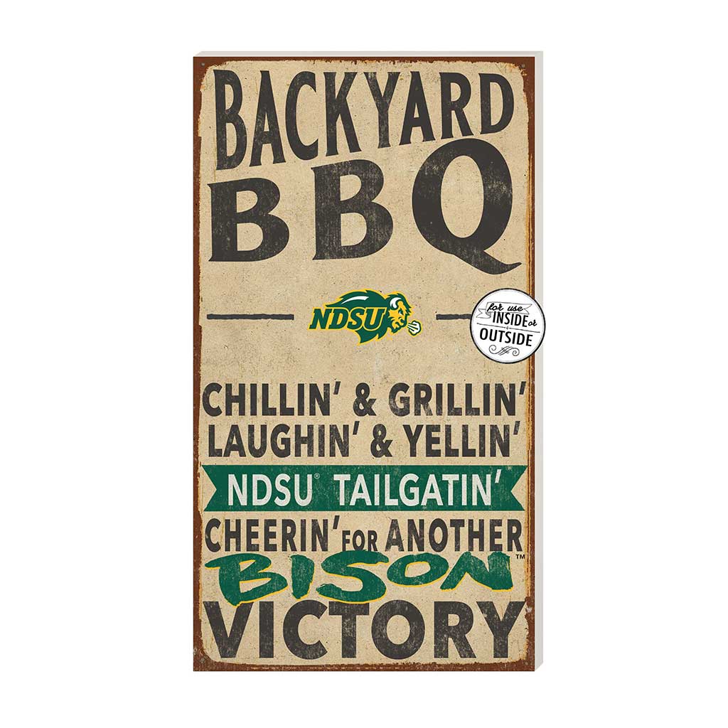 11x20 Indoor Outdoor BBQ Sign North Dakota State Bison