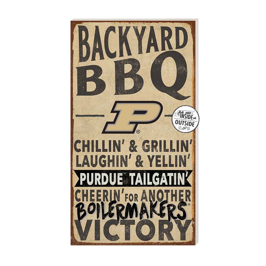 11x20 Indoor Outdoor BBQ Sign Purdue Boilermakers