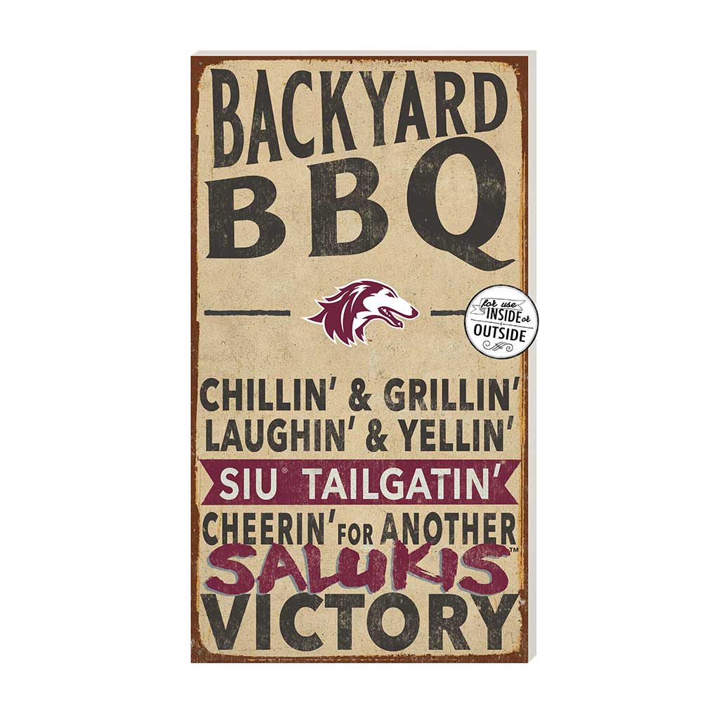 11x20 Indoor Outdoor BBQ Sign Southern Illinois Salukis