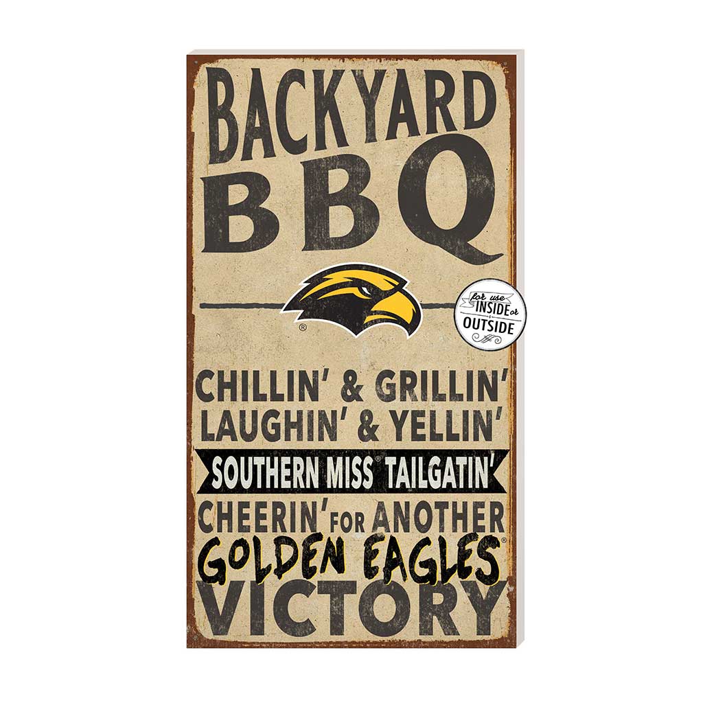 11x20 Indoor Outdoor BBQ Sign Southern Mississippi Golden Eagles
