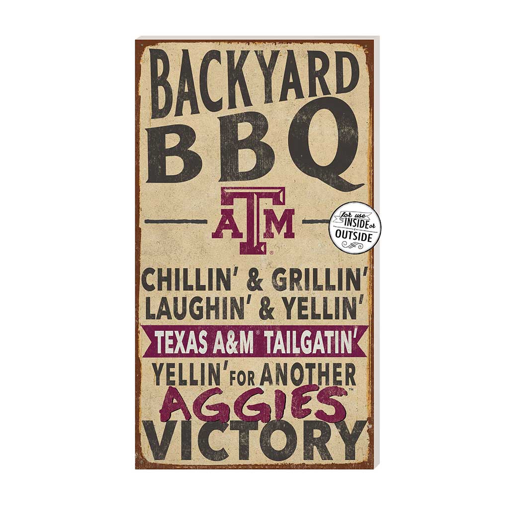 11x20 Indoor Outdoor BBQ Sign Texas A&M Aggies