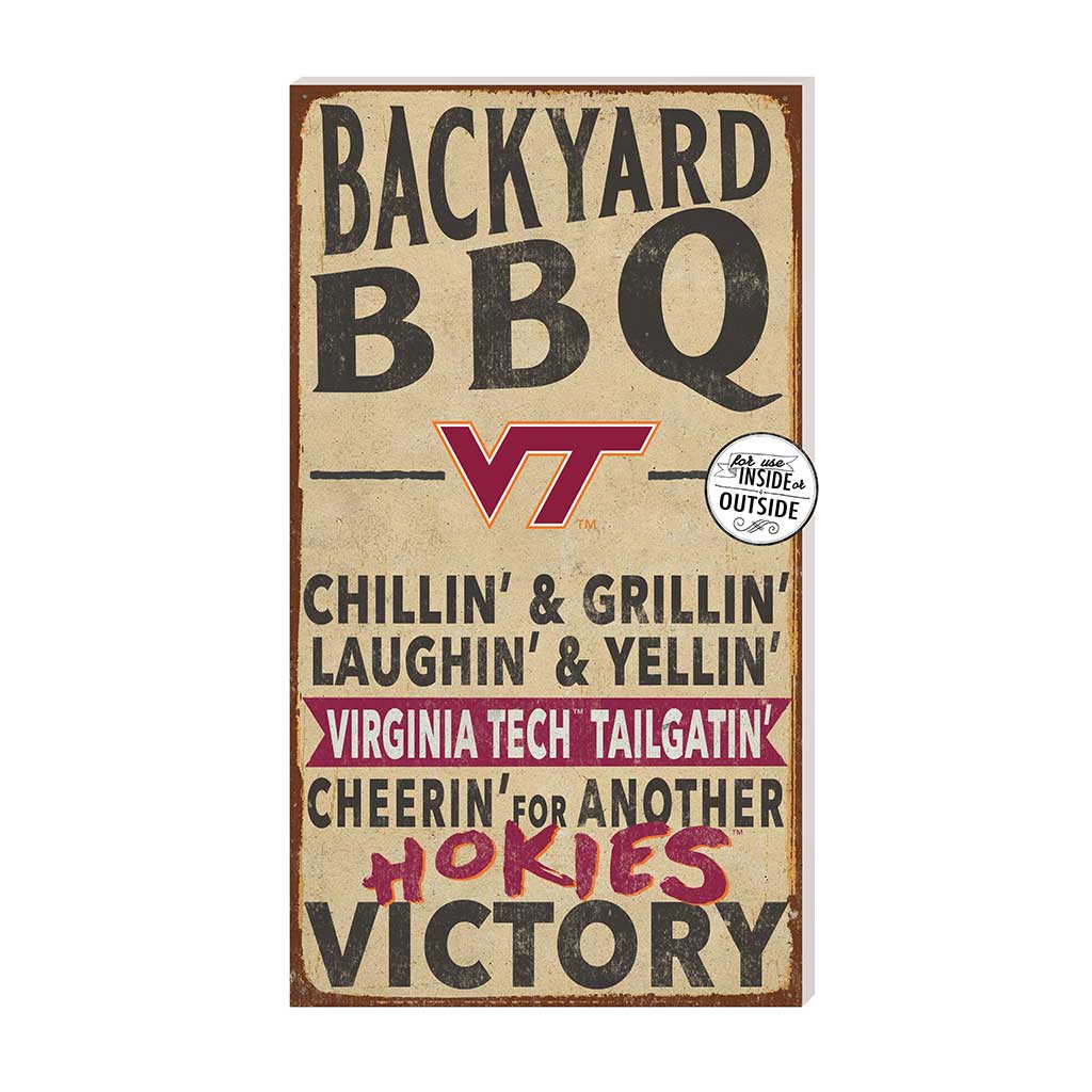 11x20 Indoor Outdoor BBQ Sign Virginia Tech Hokies