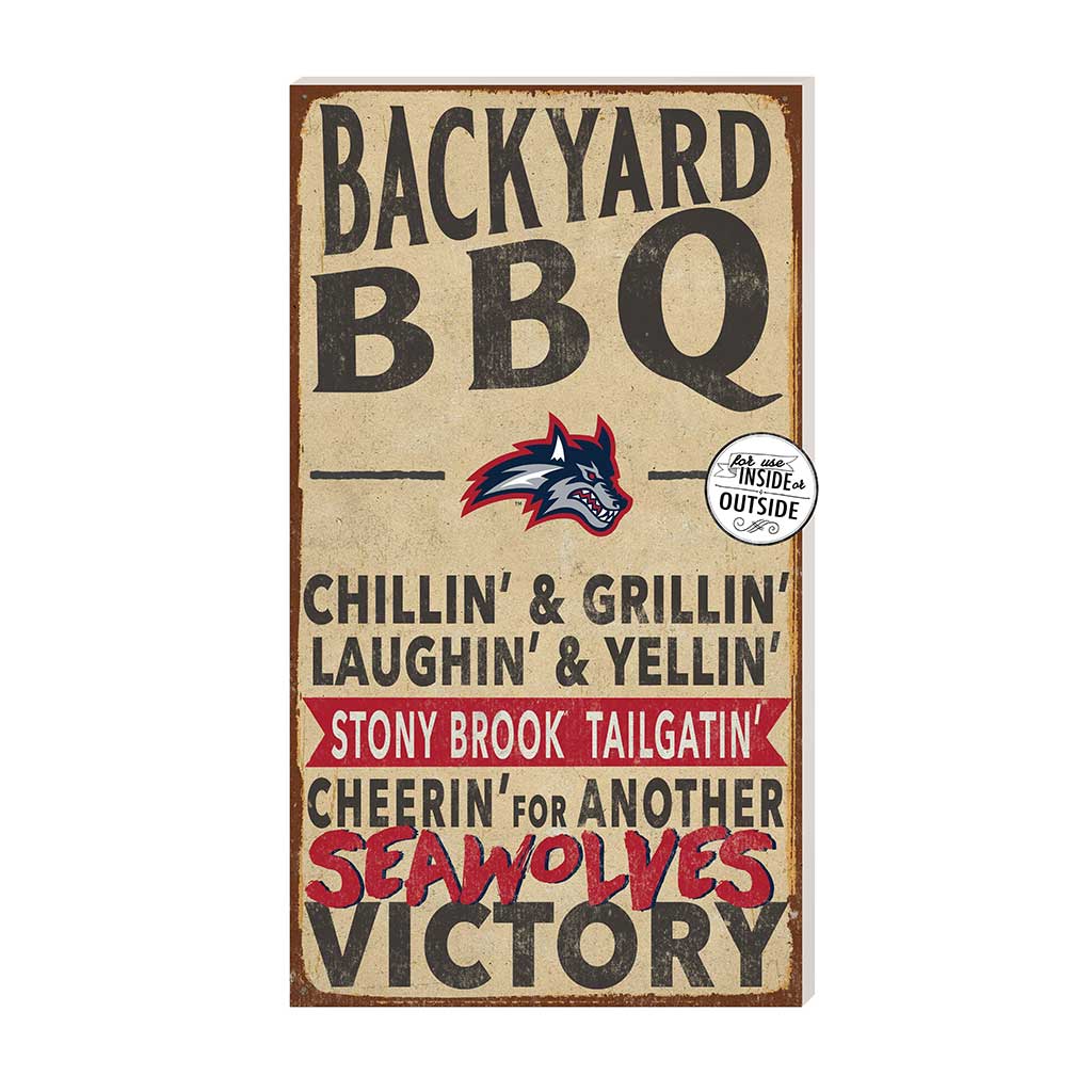 11x20 Indoor Outdoor BBQ Sign Stony Brook Seawolves
