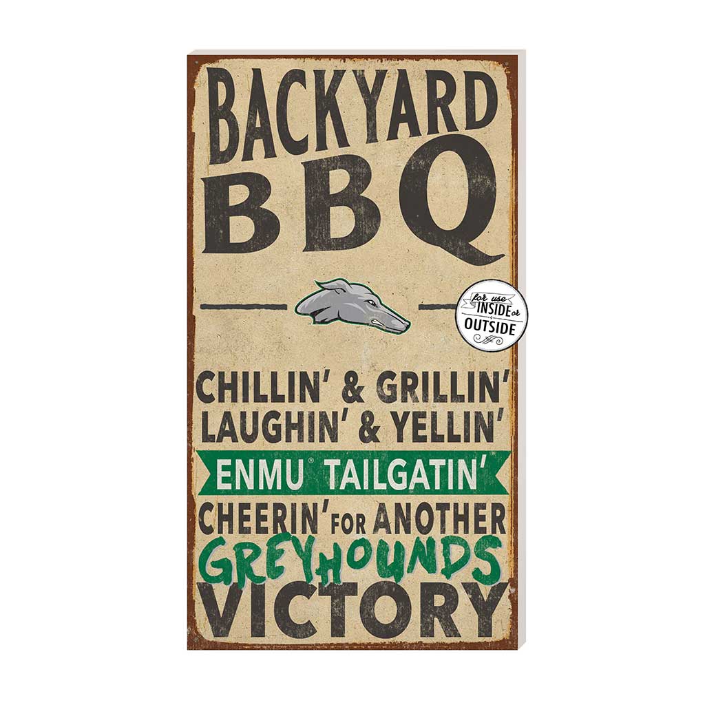 11x20 Indoor Outdoor BBQ Sign Eastern New Mexico GREYHOUNDS