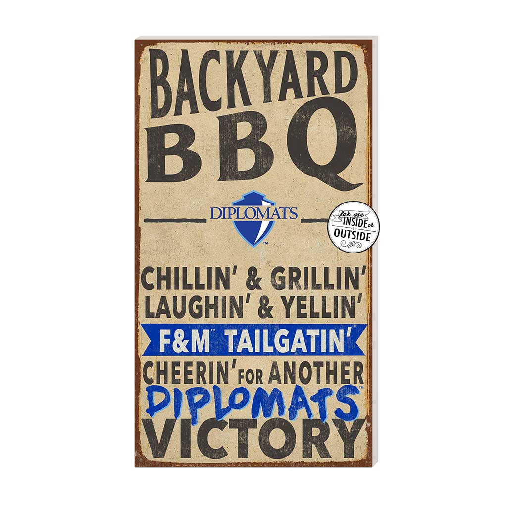 11x20 Indoor Outdoor BBQ Sign Franklin & Marshall College DIPLOMATS