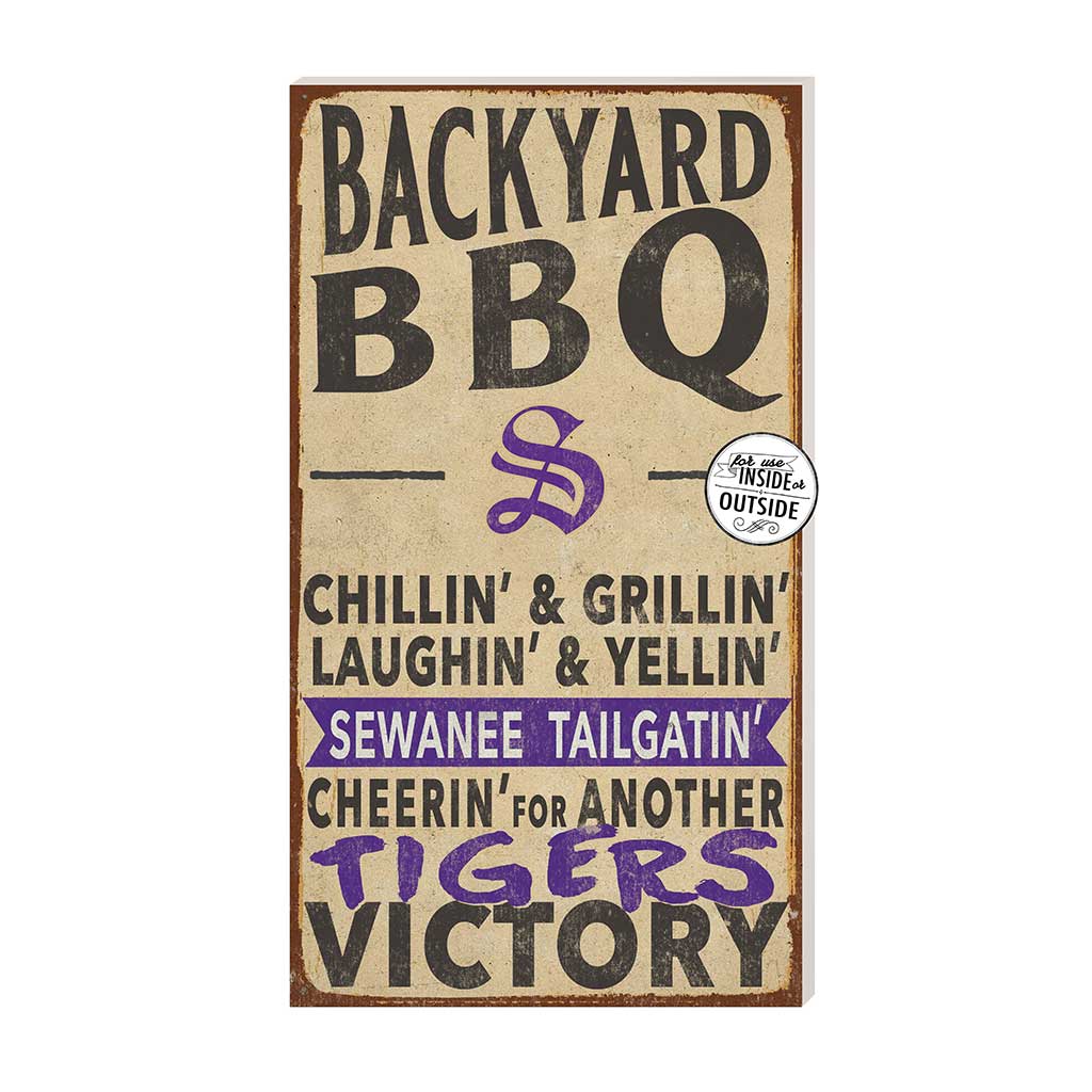 11x20 Indoor Outdoor BBQ Sign Sewanee - The University of the South Tigers