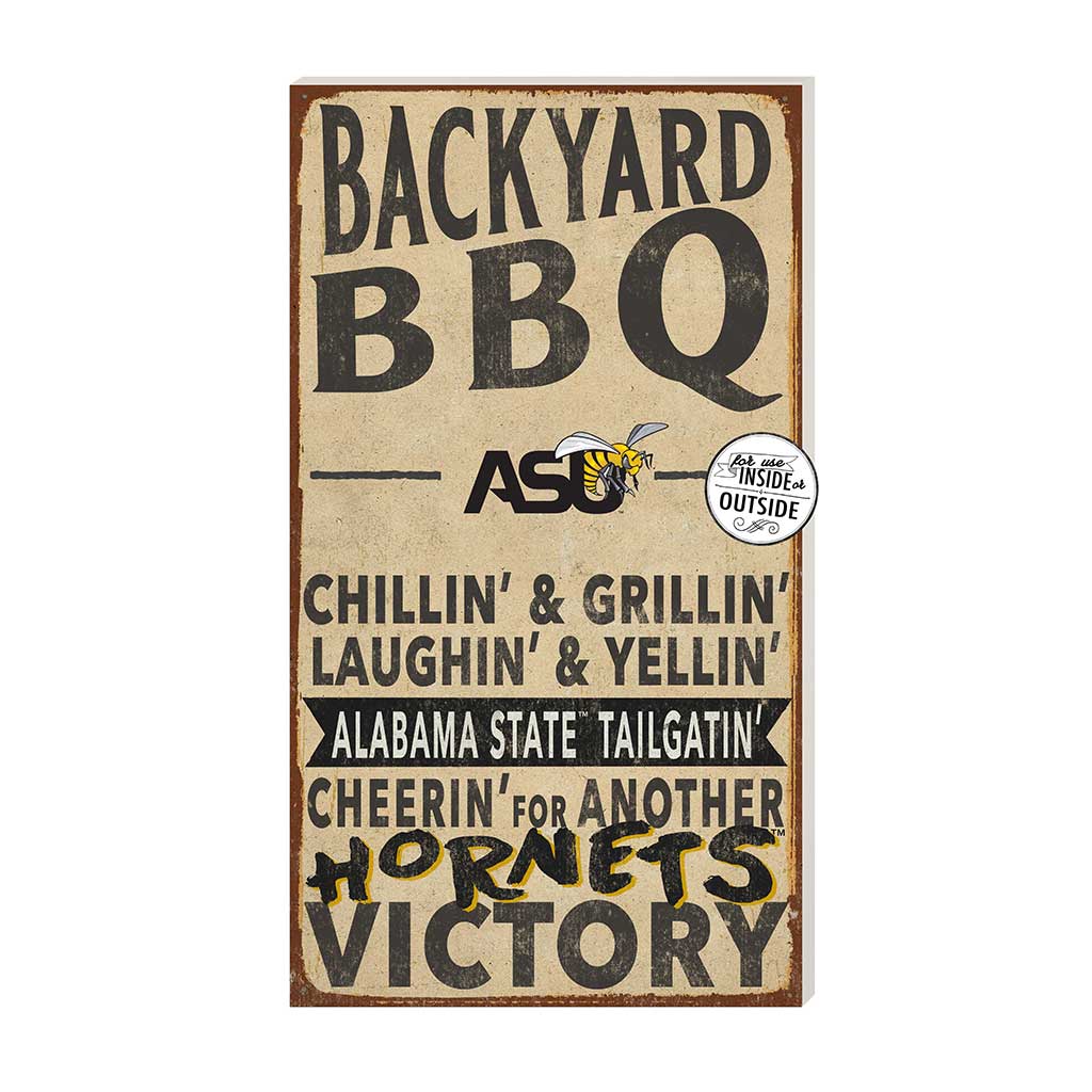 11x20 Indoor Outdoor BBQ Sign Alabama State HORNETS