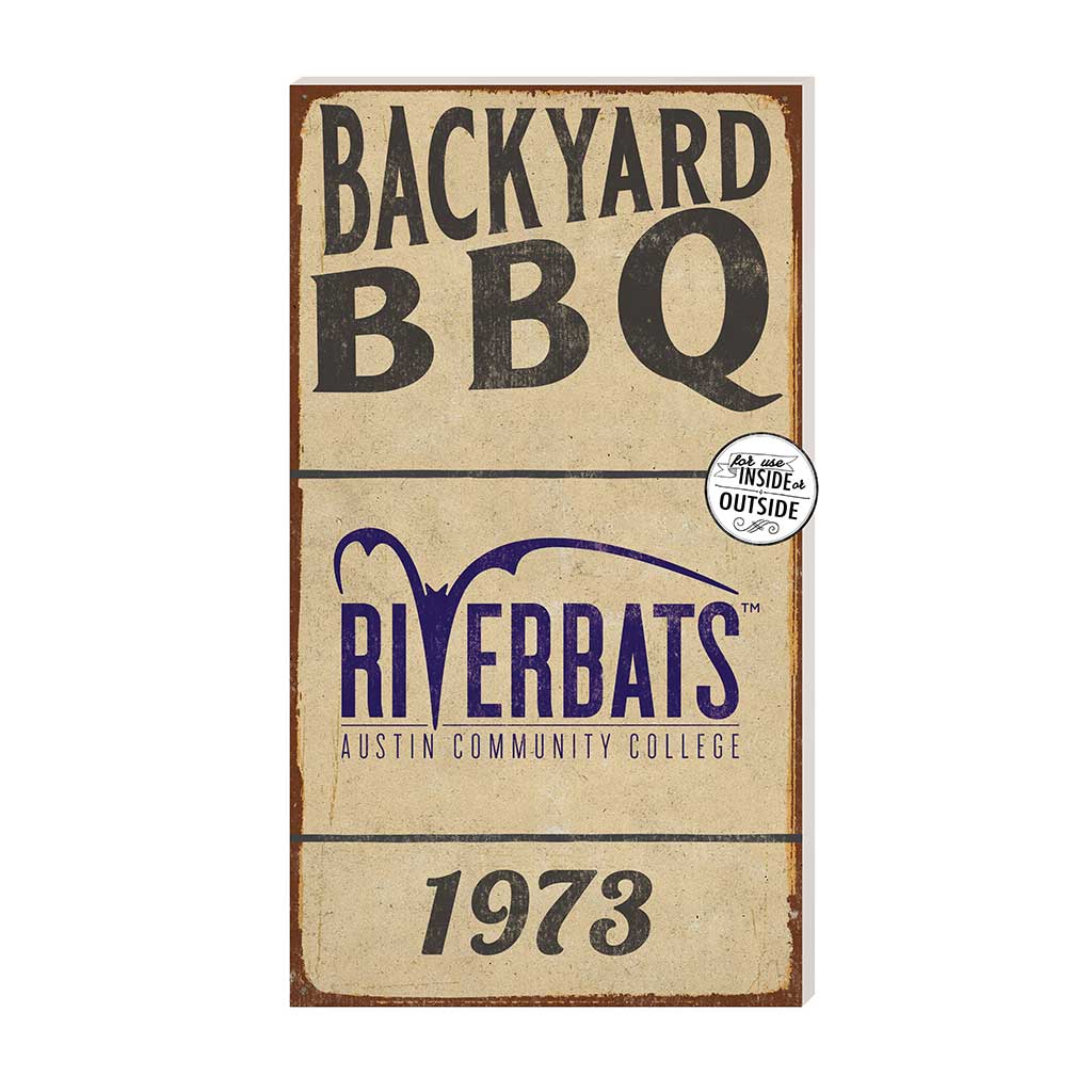 11x20 Indoor Outdoor BBQ Sign Austin Community College Riverbats