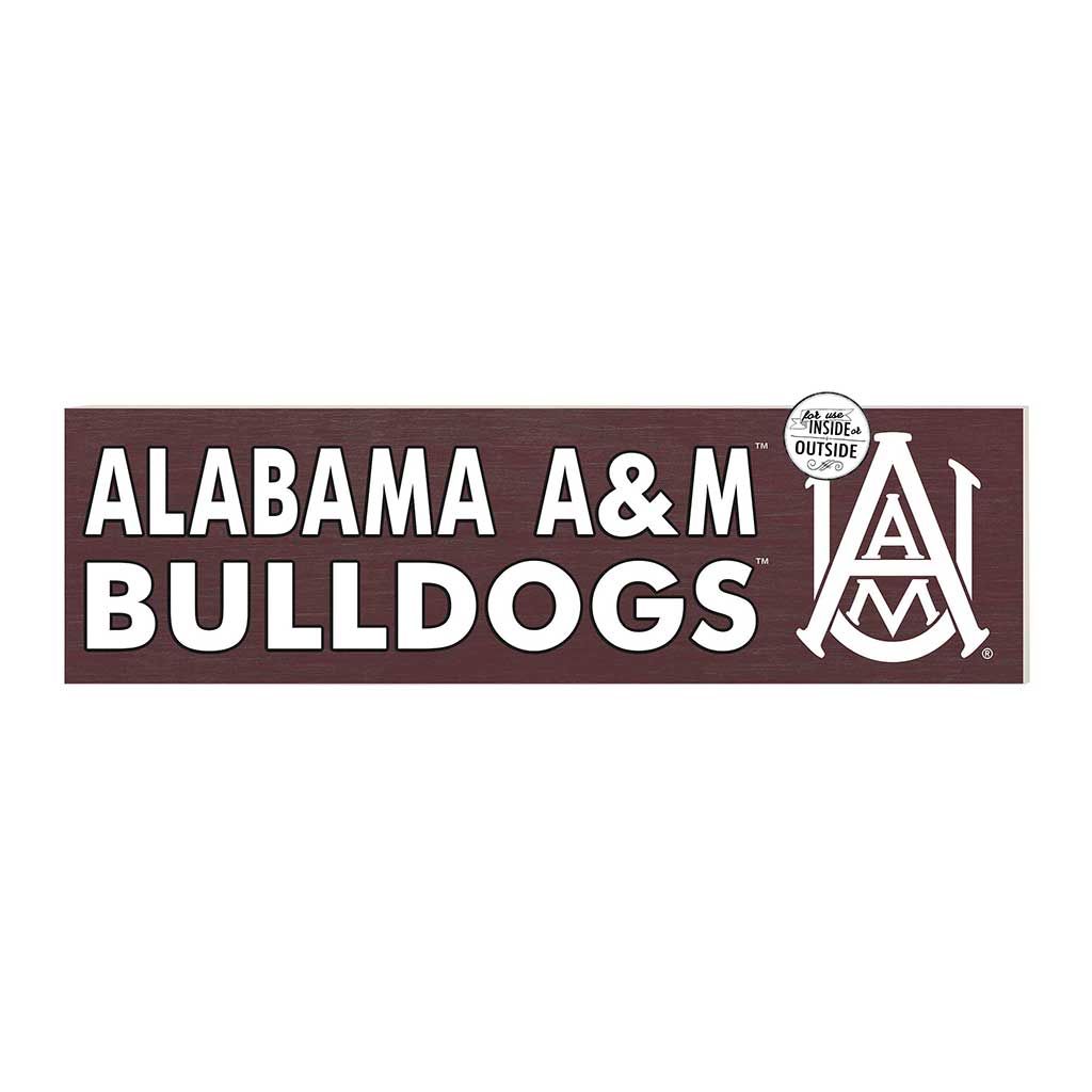35x10 Indoor Outdoor Sign Colored Logo Alabama A&M Bulldogs