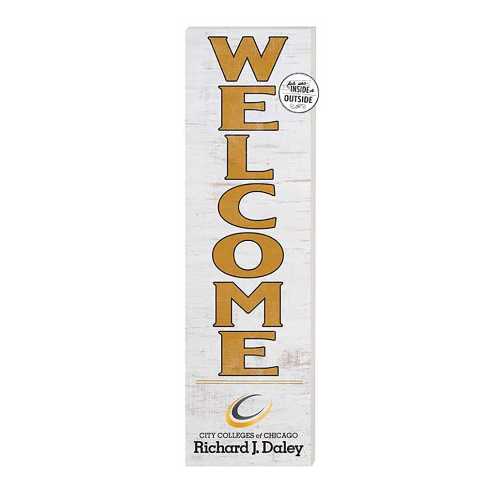 10x35 Indoor Outdoor Sign WELCOME Richard J Daley College Bulldogs
