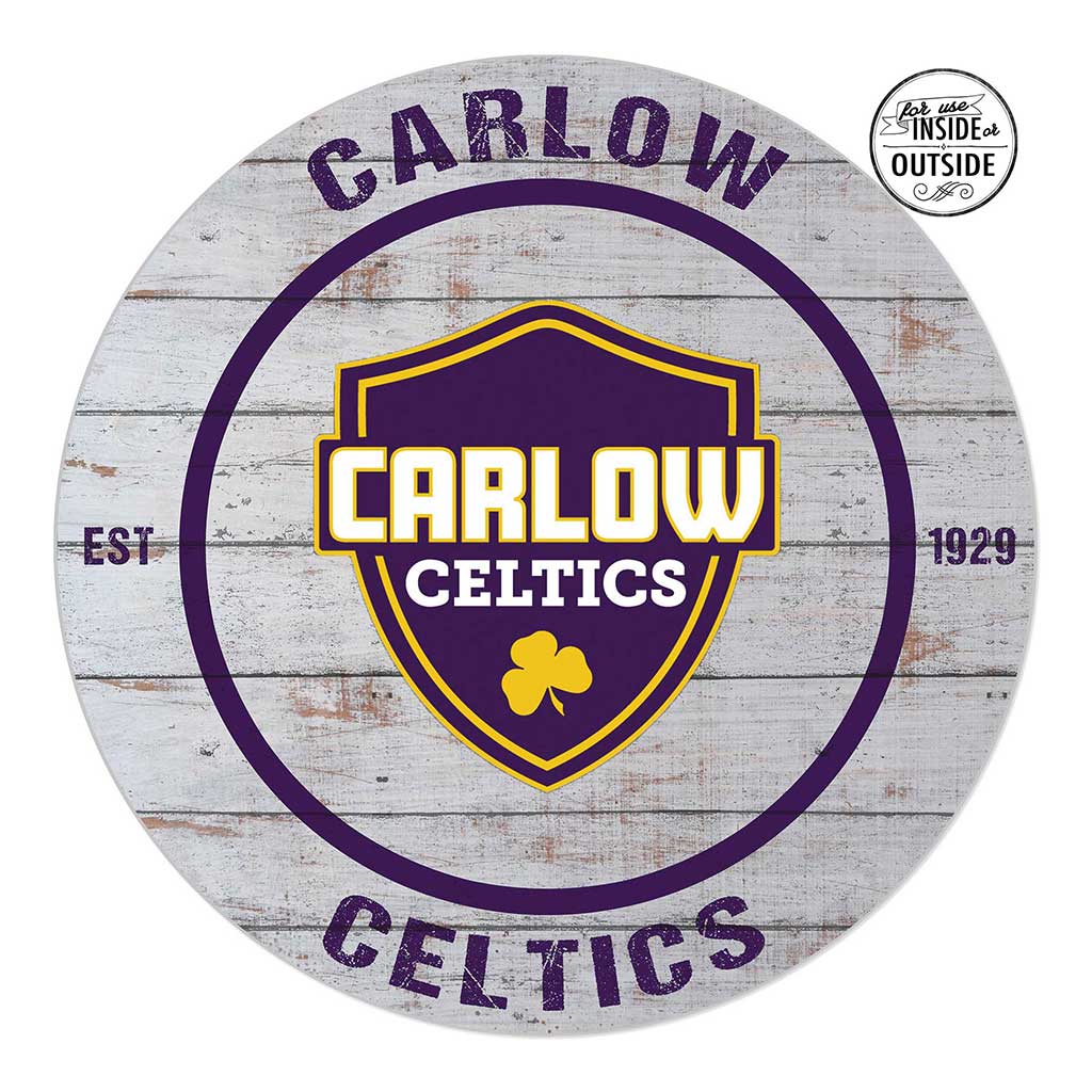 20x20 Indoor Outdoor Weathered Circle Carlow University Celtics