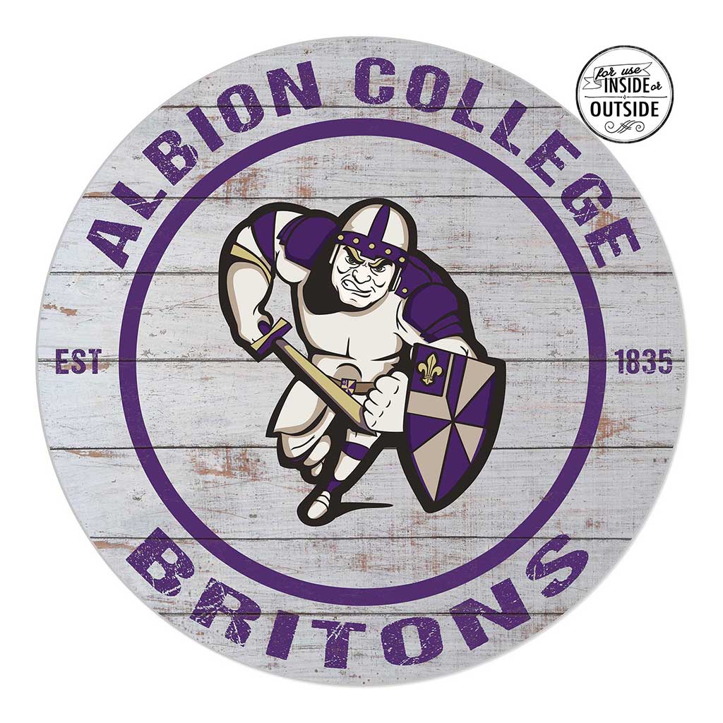 20x20 Indoor Outdoor Weathered Circle Albion College Britons