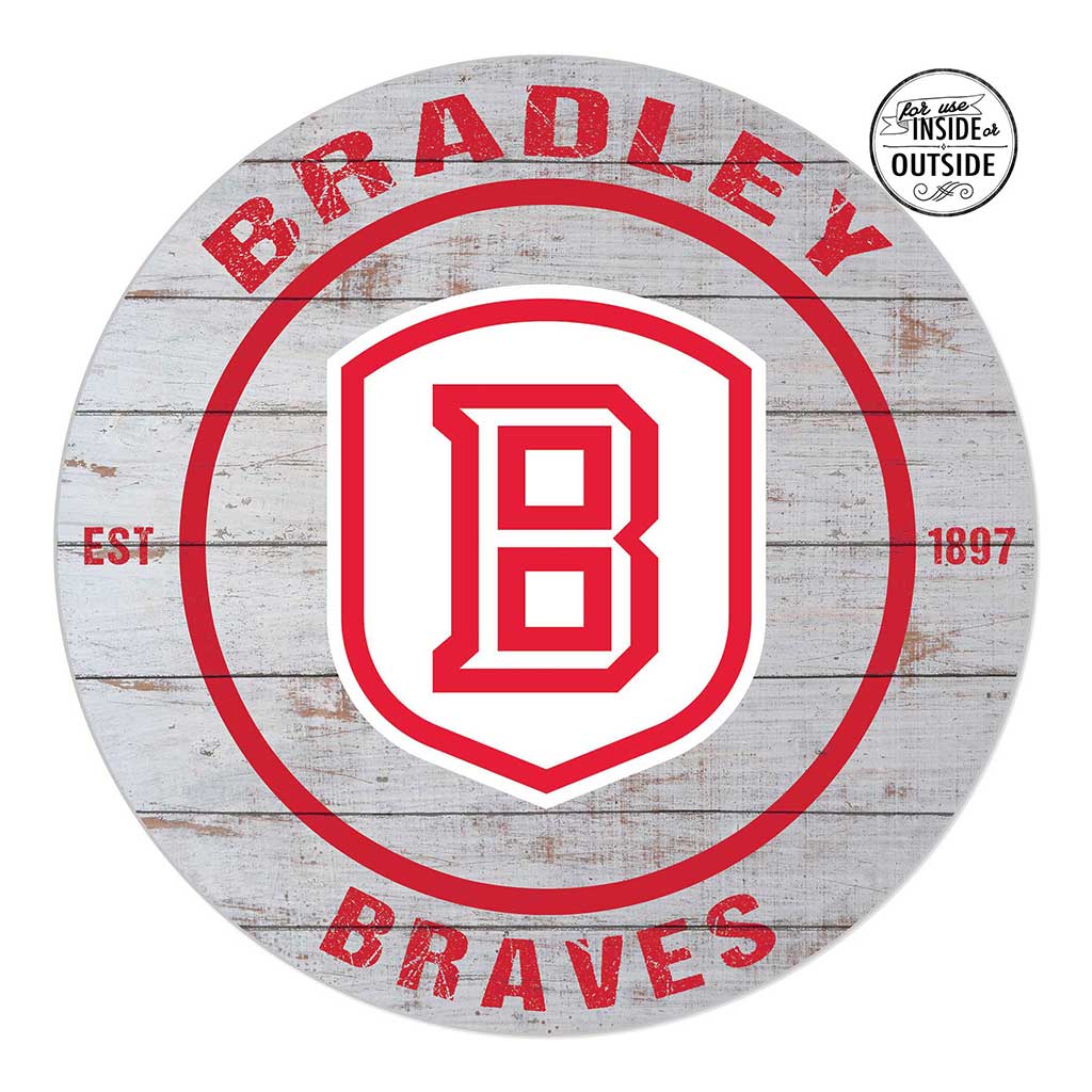 20x20 Indoor Outdoor Weathered Circle Bradley Braves