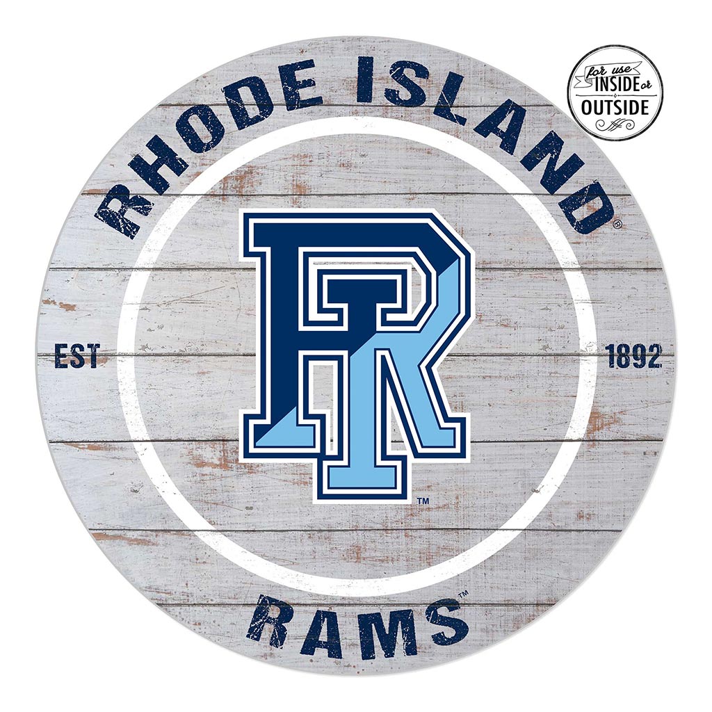 20x20 Indoor Outdoor Weathered Circle Rhode Island Rams