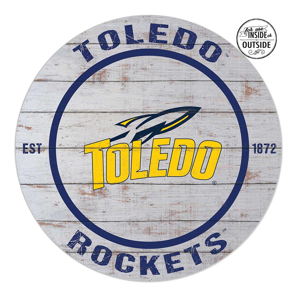 20x20 Indoor Outdoor Weathered Circle Toledo Rockets