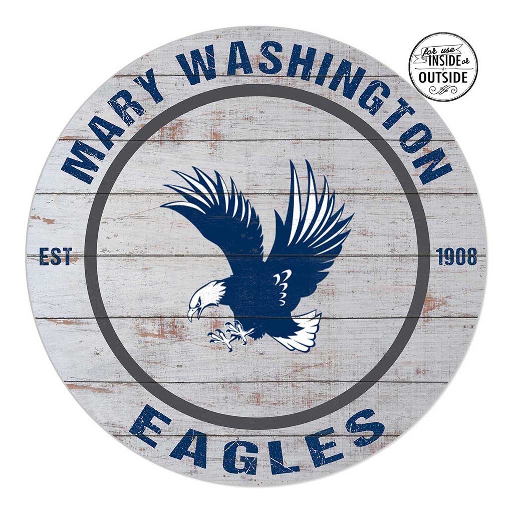 20x20 Indoor Outdoor Weathered Circle University of Mary Washington Eagles