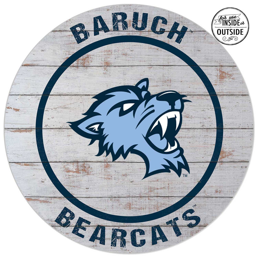 20x20 Indoor Outdoor Weathered Circle Baruch College Bearcats