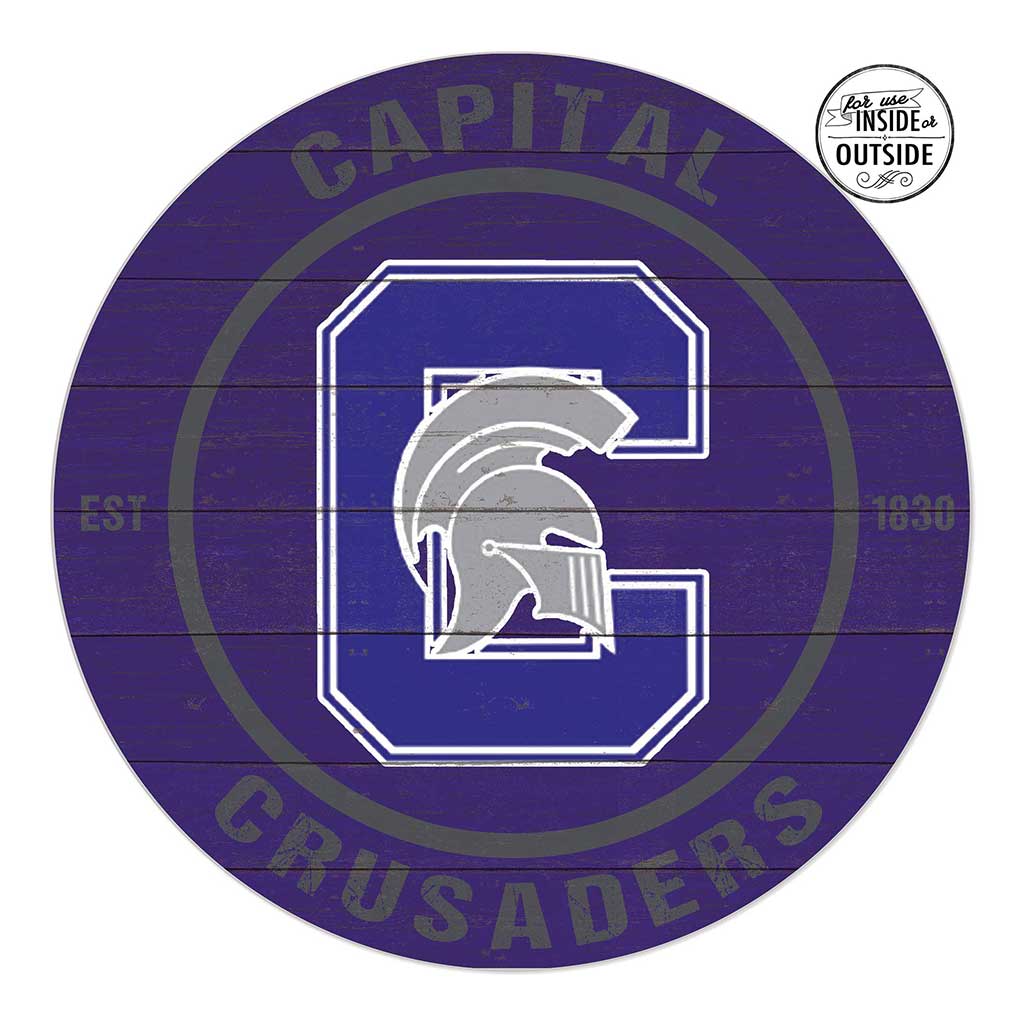 20x20 Indoor Outdoor Colored Circle Capital University Crusaders
