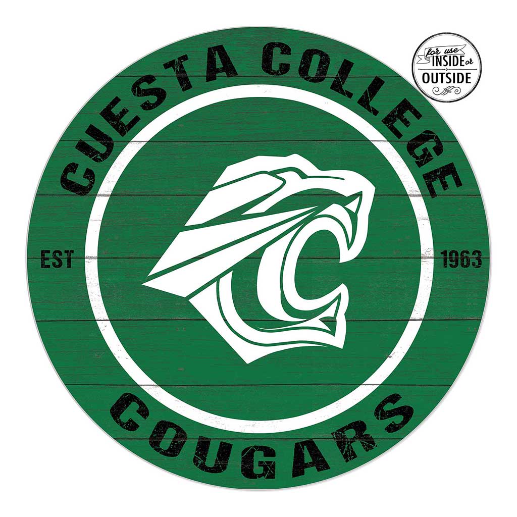 20x20 Indoor Outdoor Colored Circle Cuesta College Cougars