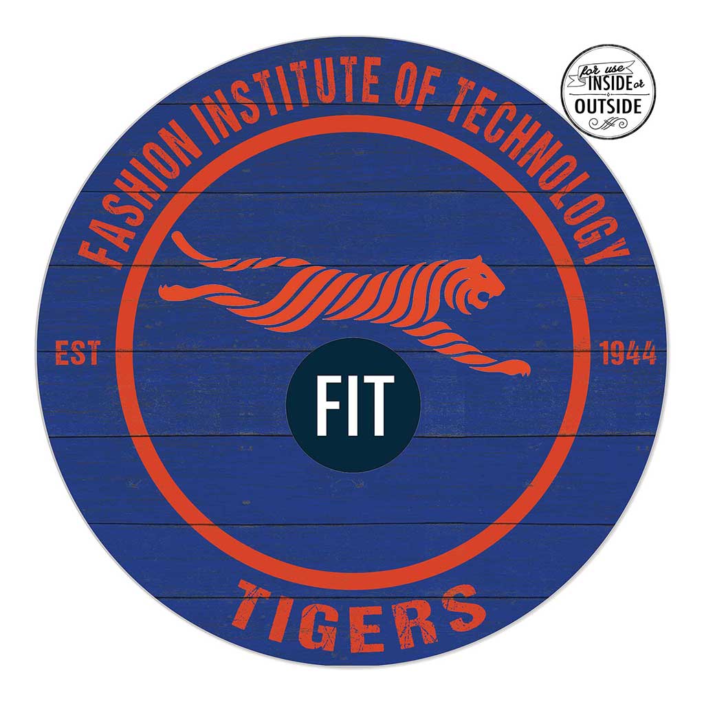 20x20 Indoor Outdoor Colored Circle Fashion Institute of Technology (SUNY) Tigers