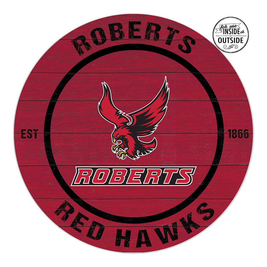 20x20 Indoor Outdoor Colored Circle Roberts Wesleyan Redhawks