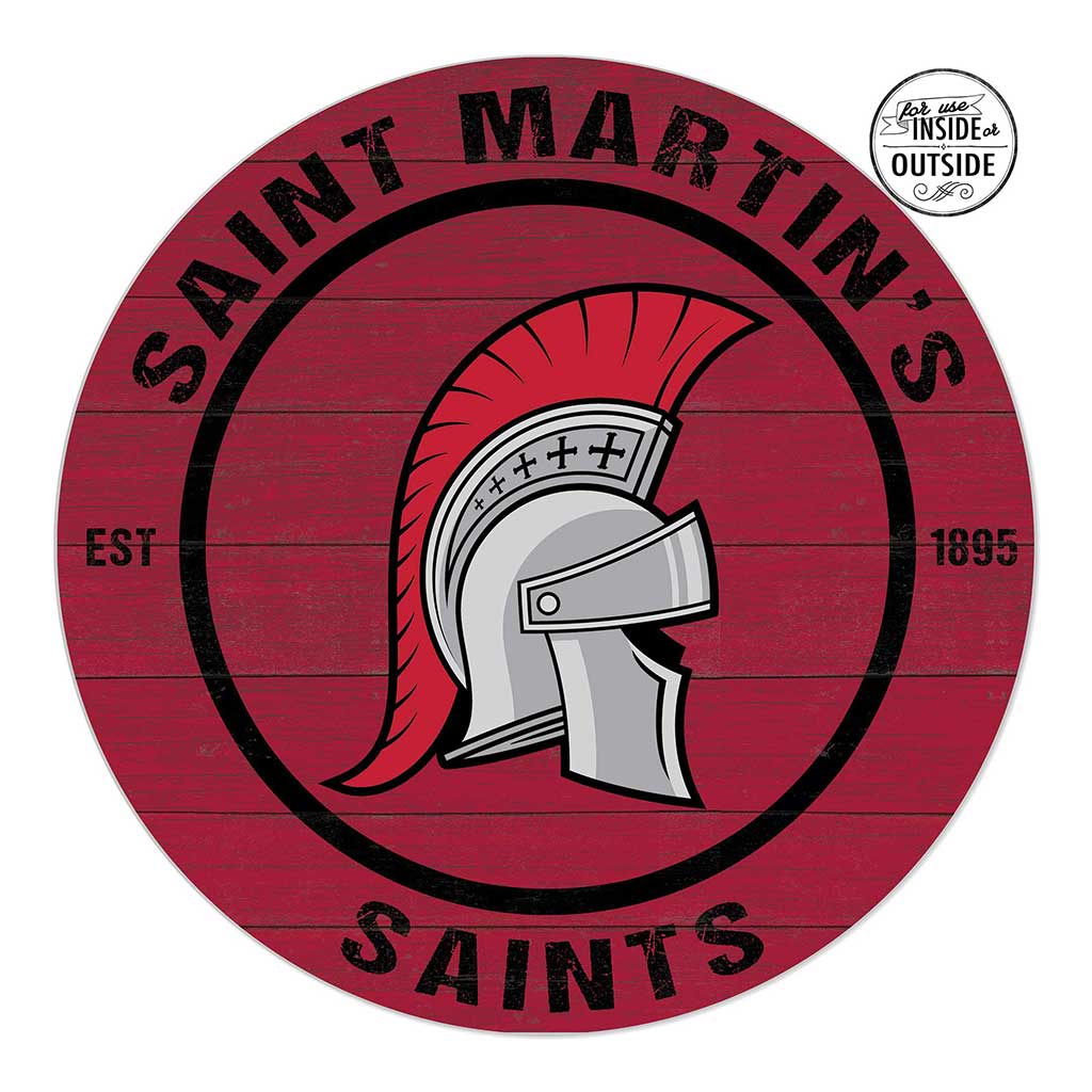 20x20 Indoor Outdoor Colored Circle Saint Martin's University Saints
