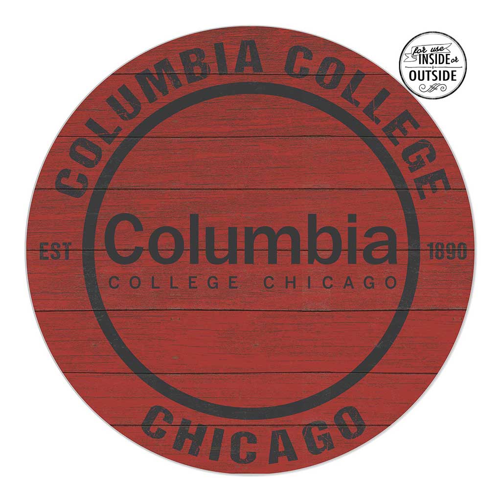 20x20 Indoor Outdoor Colored Circle Columbia College Chicago Renegades