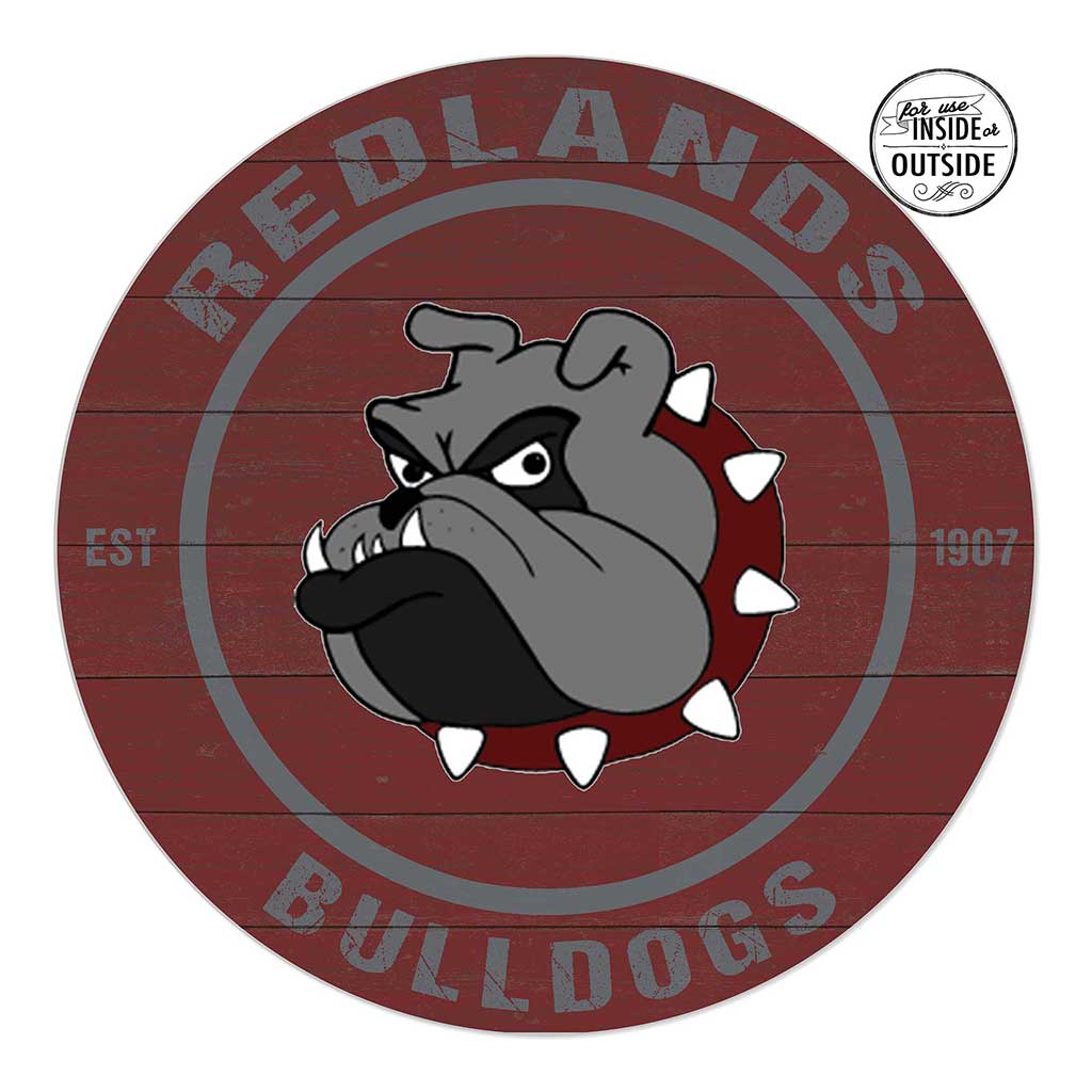 20x20 Indoor Outdoor Colored Circle University of Redlands Bulldogs