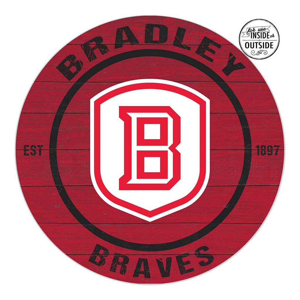 20x20 Indoor Outdoor Colored Circle Bradley Braves
