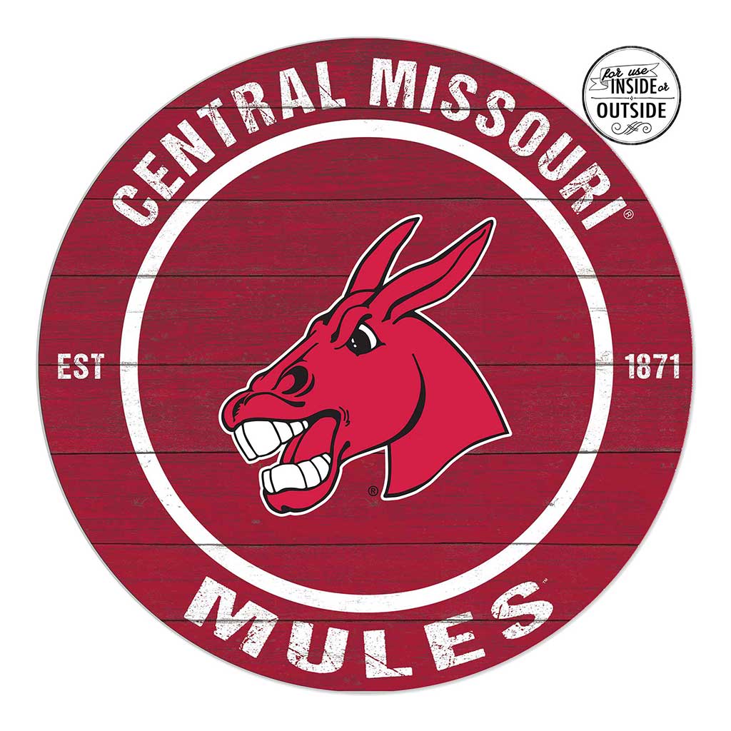 20x20 Indoor Outdoor Colored Circle Central Missouri Mules