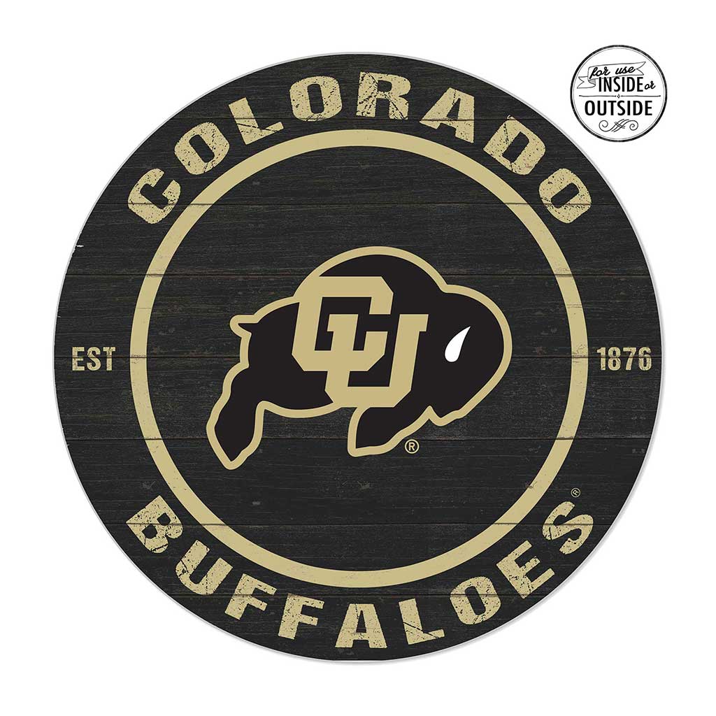 20x20 Indoor Outdoor Colored Circle Colorado (Boulder) Buffaloes