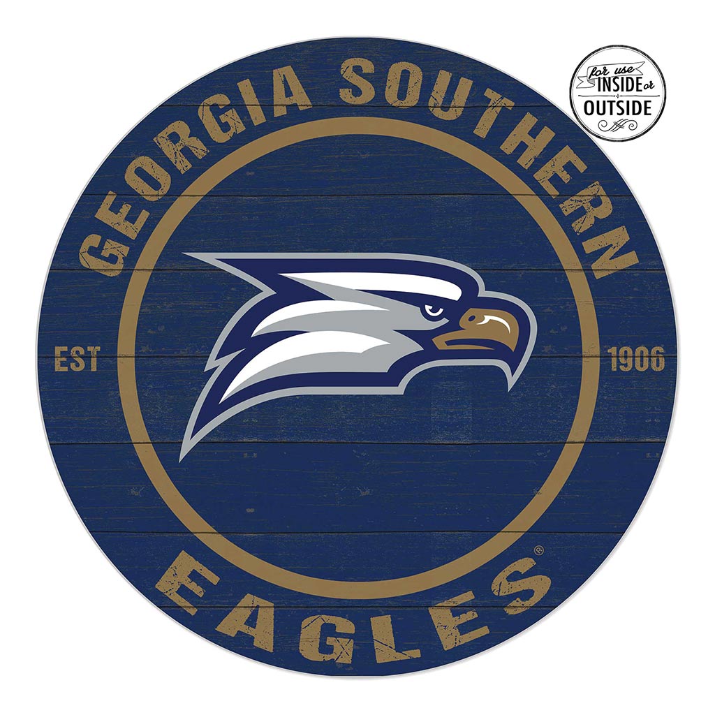 20x20 Indoor Outdoor Colored Circle Georgia Southern Eagles