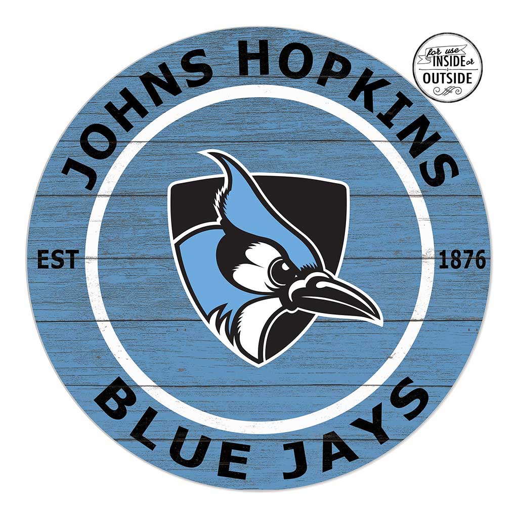 20x20 Indoor Outdoor Colored Circle Johns Hopkins Blue Jays