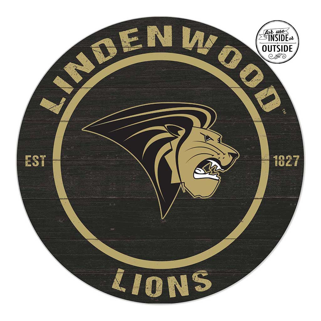 20x20 Indoor Outdoor Colored Circle Lindenwood Lions