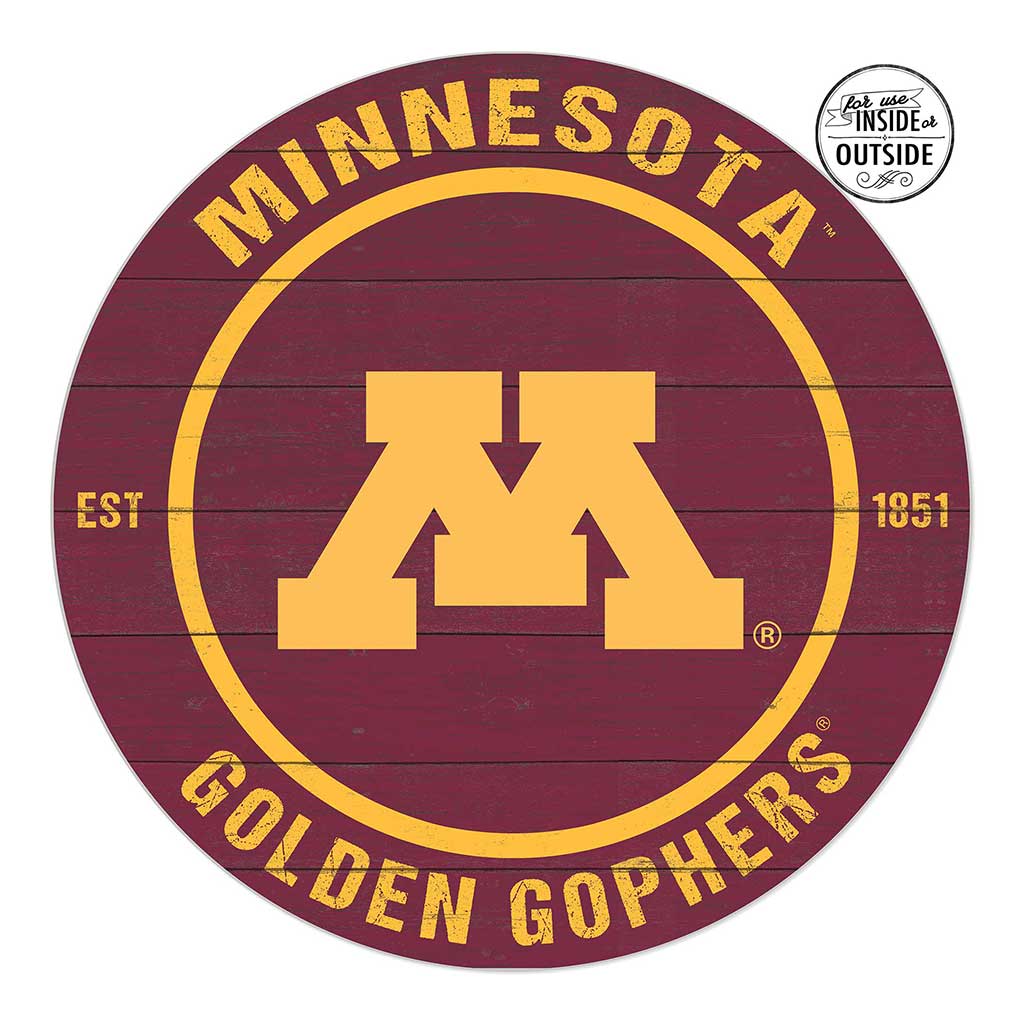 20x20 Indoor Outdoor Colored Circle Minnesota Golden Gophers