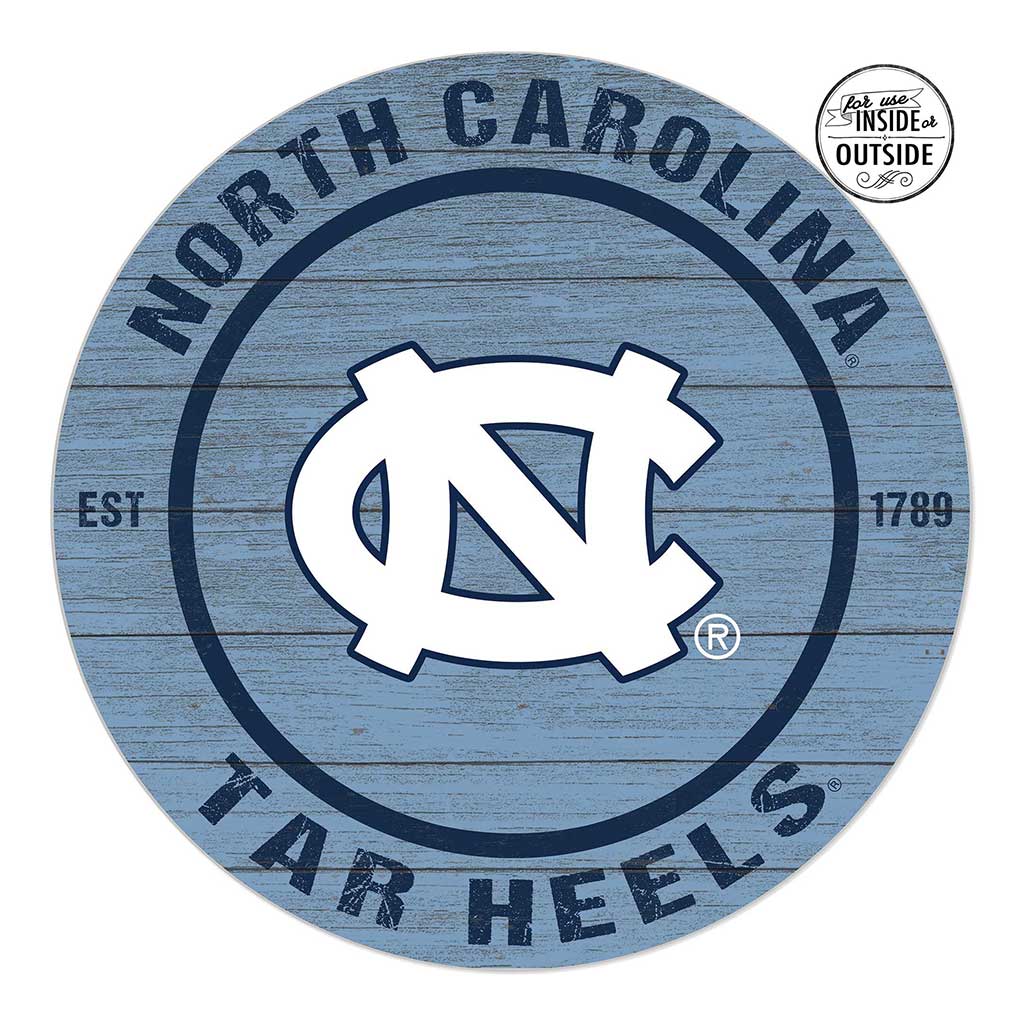 20x20 Indoor Outdoor Colored Circle North Carolina (Chapel Hill) Tar Heels