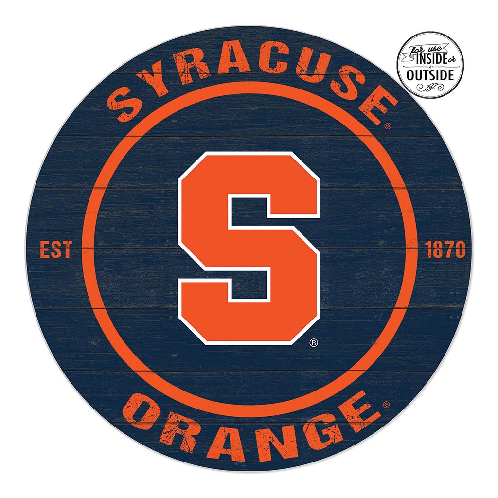 20x20 Indoor Outdoor Colored Circle Syracuse Orange