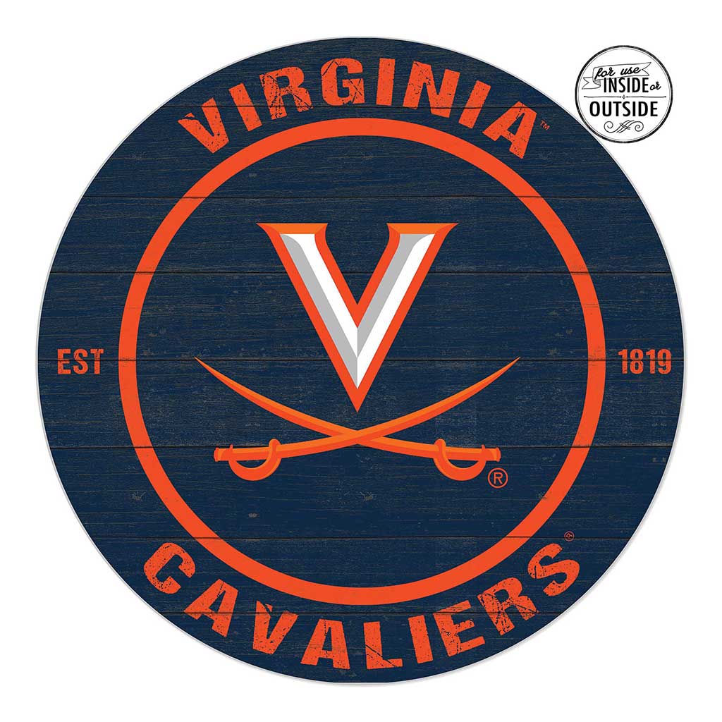 20x20 Indoor Outdoor Colored Circle Virginia Cavaliers