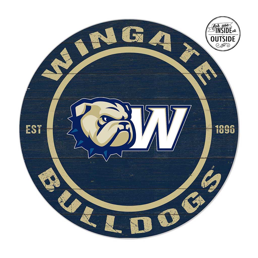 20x20 Indoor Outdoor Colored Circle Wingate Bulldogs