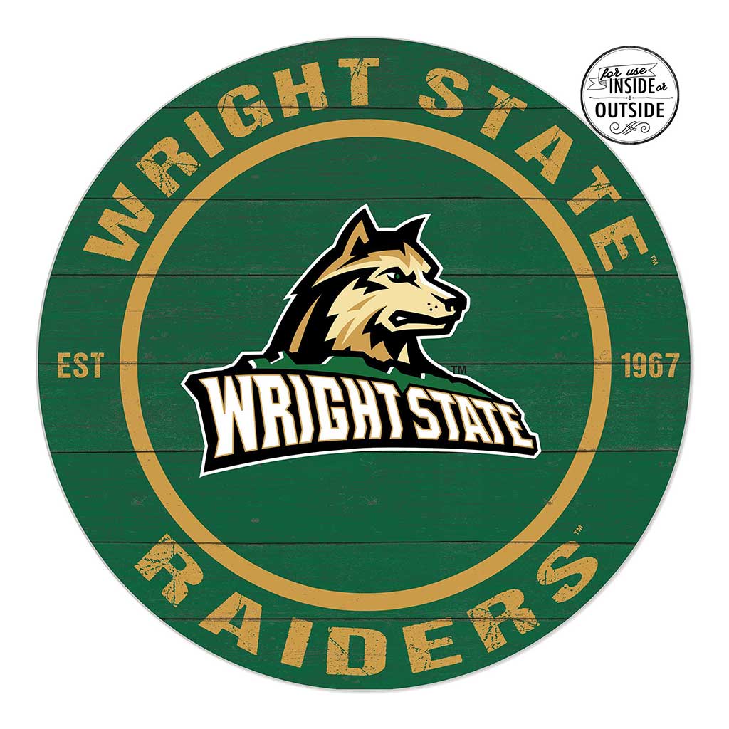 20x20 Indoor Outdoor Colored Circle Wright State University Raiders