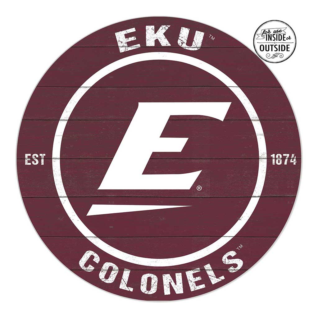 20x20 Indoor Outdoor Colored Circle Eastern Kentucky University Colonels