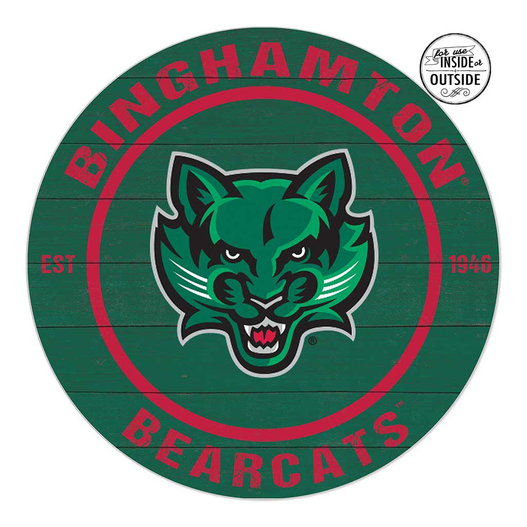 20x20 Indoor Outdoor Colored Circle Binghamton Bearcats