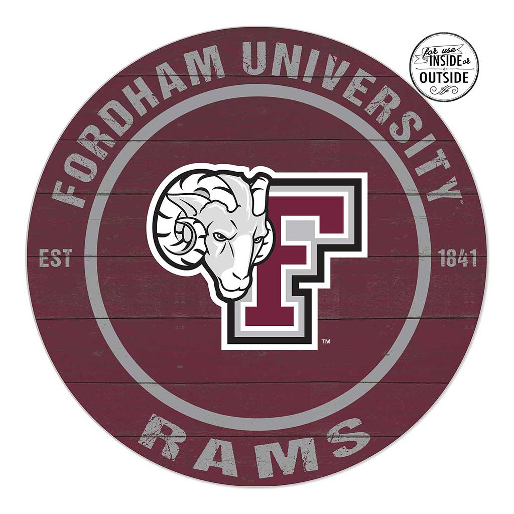 20x20 Indoor Outdoor Colored Circle Fordham Rams