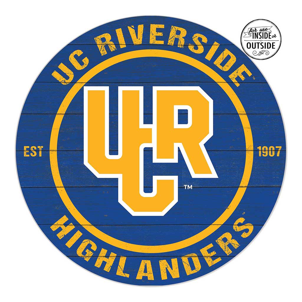 20x20 Indoor Outdoor Colored Circle UC Riverside Highlanders