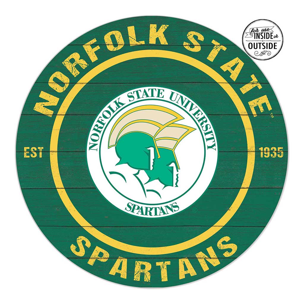20x20 Indoor Outdoor Colored Circle Norfolk State Spartans