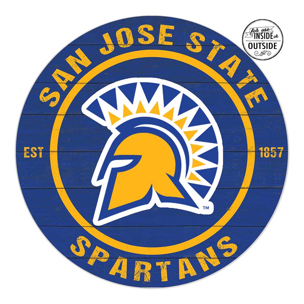 20x20 Indoor Outdoor Colored Circle San Jose State Spartans