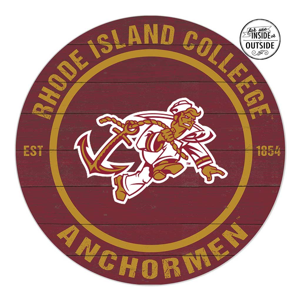 20x20 Indoor Outdoor Colored Circle Rhode Island College Anchormen